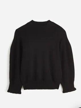 Madewell Merino Wool Ruffle Mockneck Sweater